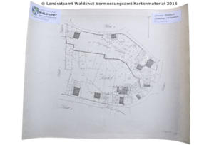 Altes Kartenmaterial vom Vermessungsamt Waldshut