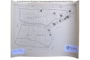 Altes Kartenmaterial vom Vermessungsamt Waldshut