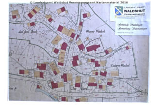 Altes Kartenmaterial vom Vermessungsamt Waldshut