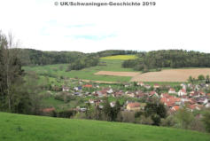 Schwaningen Dorf im April 2019 - Bauplätze