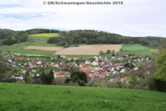 Schwaningen Dorf im April 2019 - Bauplätze