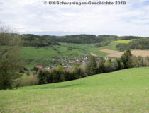 Schwaningen Dorf im April 2019 - Bauplätze