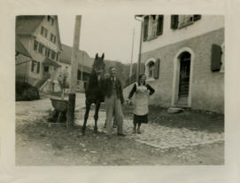 Alte Bilder von Schwaningen, Gasthaus Adler, Familie Güntert, Burger