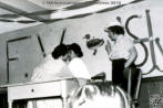 Fasnacht in Schwaningen im "Gasthaus Adler" um 1960