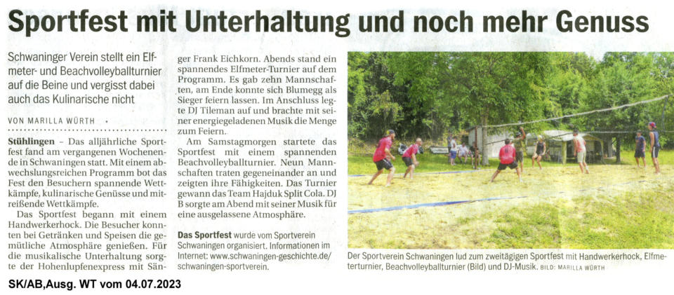 Sportverein Schwaningen Turnier 2023