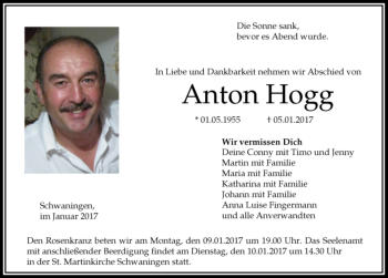Hogg Anton - Schwaningen